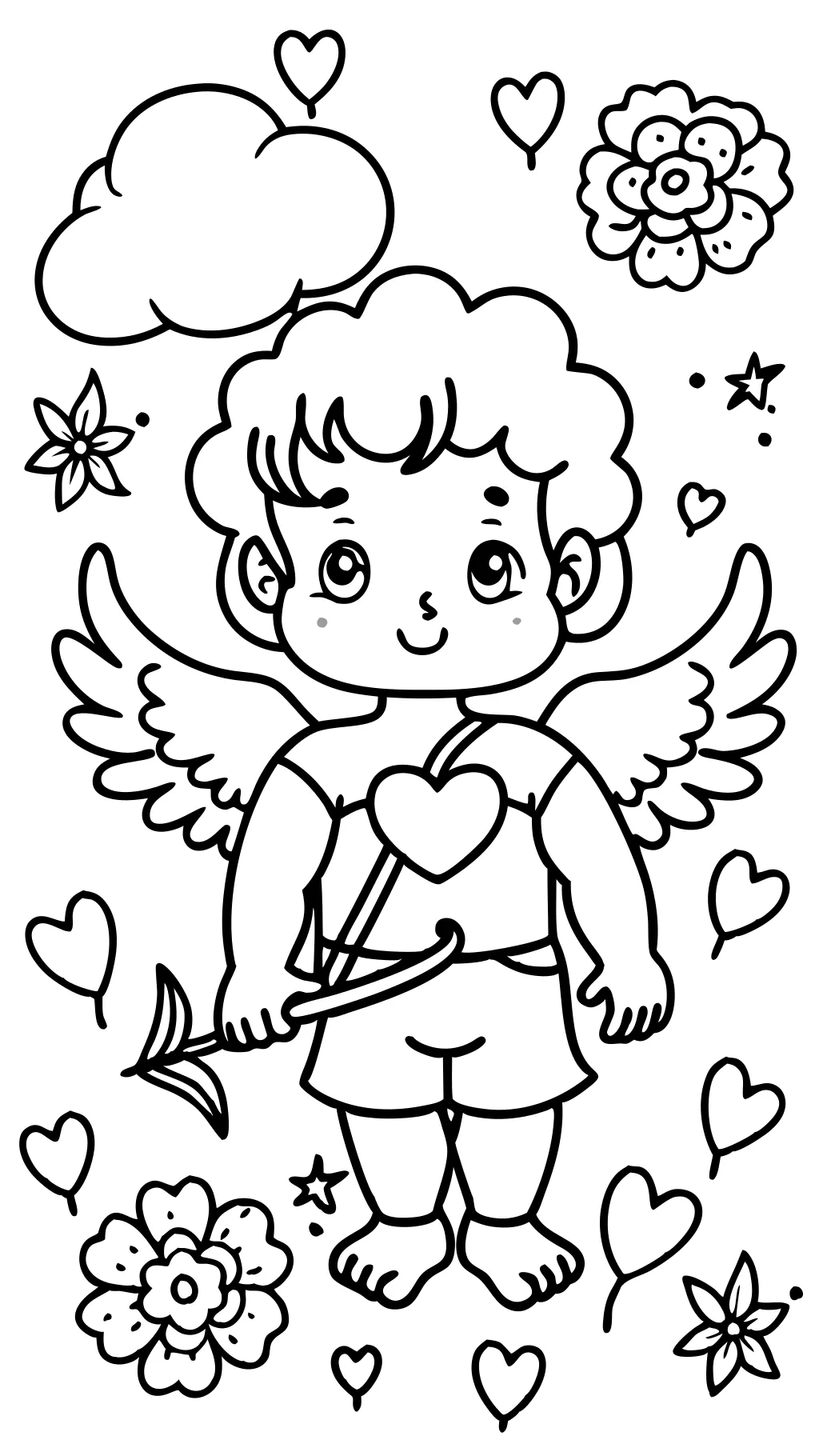 coloriages cupidon